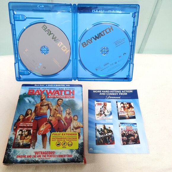 Baywatch (Blu-ray + DVD, 2017, Slipcover, EXPIRED Digital Code Included) Sleeve - Picture 9 of 11